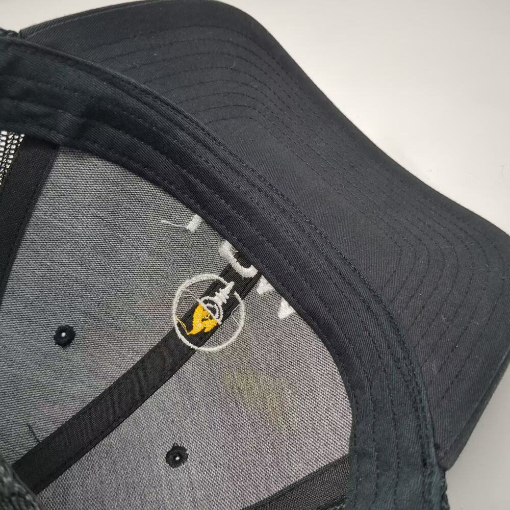 Richardson Trucker Hat Black White Snapback OS Embroidered Mesh 112 Adjustable - Picture 8 of 10